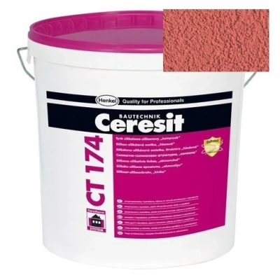 Штукатурка силикатно-силиконовая Ceresit CT 174 камешковая 2,0 Indiana 6 25 кг