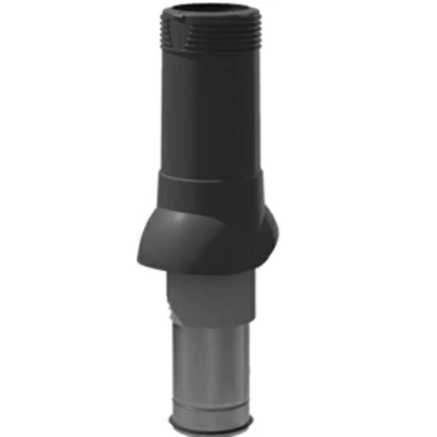 Выход вентиляционный изолированный ТЕХНОНИКОЛЬ, D=125/160 мм, черный