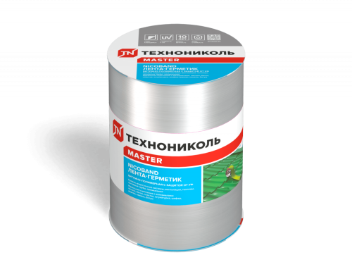 Лента самоклеящаяся Nicoband, 3 м х 15 см, серебристый