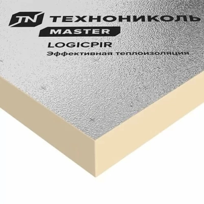 Плита теплоизоляционная LOGICPIR ТЕХНОНИКОЛЬ Ф/Ф 1190х590х50 мм, L-кромка