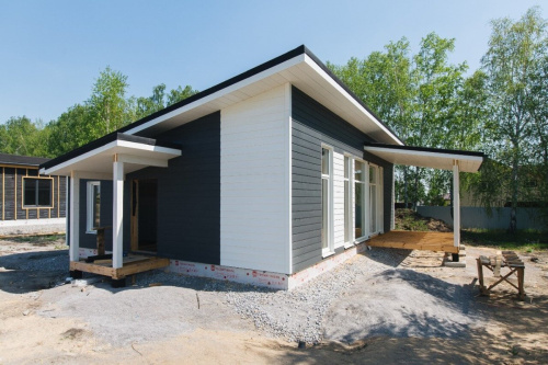 Сайдинг фиброцементный DECOVER 3600x190x8 мм, Snow