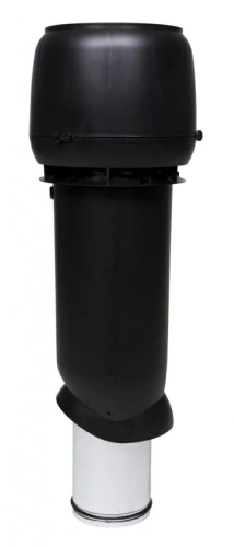 Выход вентиляционный изолированный с колпаком Vilpe D=160/ИЗ/700 RAL 9005 черный