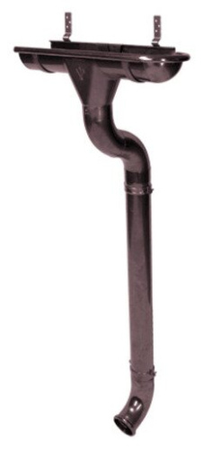 Отлив трубы Aquasystem 90/125 RAL 8017