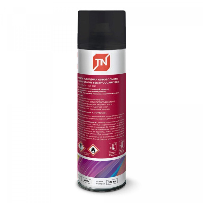 Эмаль аэрозольная ТЕХНОНИКОЛЬ черная глянец 9005