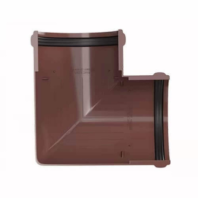 Угол желоба ТЕХНОНИКОЛЬ 125/82, 90°, коричневый