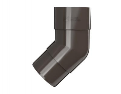 Колено трубы ТЕХНОНИКОЛЬ 125/82, 135°, темно-коричневый
