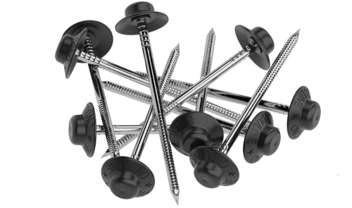 Гвоздь кровельный Ондулин, 3х75 мм, черный, 100 шт