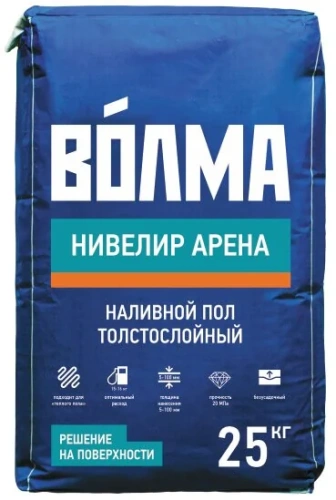 Смесь сухая напольная комплексная Волма Нивелир Арена 25 кг