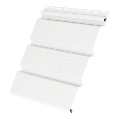 Софит Grand Line Amerika Т4 с частичной перфорацией 342х3000 мм, белый