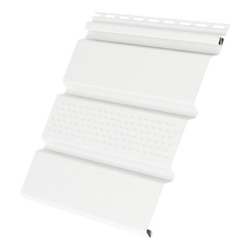 Софит Grand Line Amerika Т4 с частичной перфорацией 342х3000 мм, белый