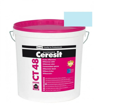 Краска фасадная силиконовая CERESIT CT 48 колерованная Oceania 3 15 л