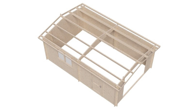 Гараж 21 Комфорт брус 44 мм