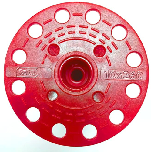 Дюбель фасадный TSTN 10х260 с забивным элементом из оцинкованной стали и термоголовой 250 шт