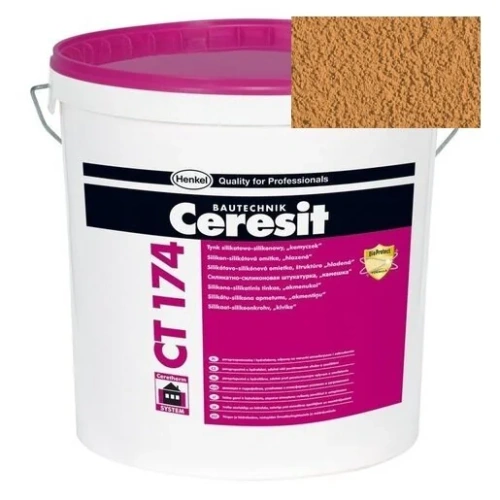 Штукатурка силикатно-силиконовая Ceresit CT 174 камешковая 2,0 Kalahari 5 25 кг