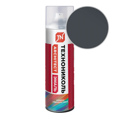 Эмаль аэрозольная ТЕХНОНИКОЛЬ графитовый серый 7024