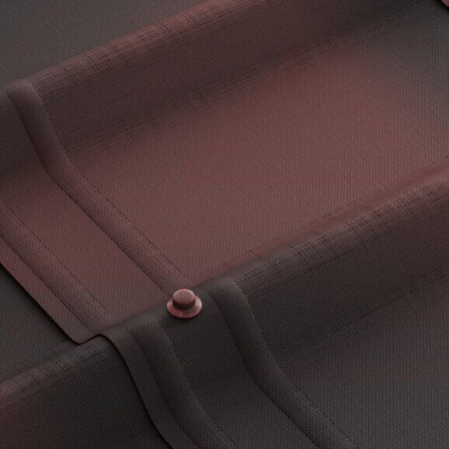 Черепица кровельная битумная Ондулин Ондувилла, 1070х400 мм, Красный бархат