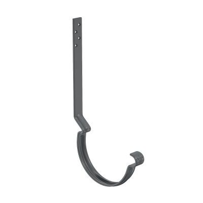 Крюк крепления желоба длинный Aquasystem Система 90/125 с комплектом крепления, PU Matt, RAL 7024