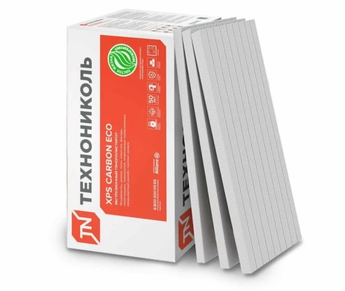 Экструзионный пенополистирол (XPS) ТЕХНОНИКОЛЬ Carbon Eco FAS/2 S/1 1180х580х50 мм, L-кромка, фрезерованный с микроканавками, 8 шт