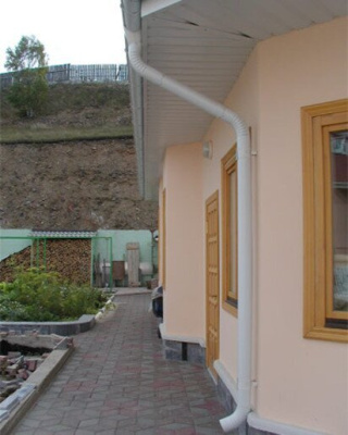 Труба водосточная Grand Line 125/90, 1000 мм, RAL 9003