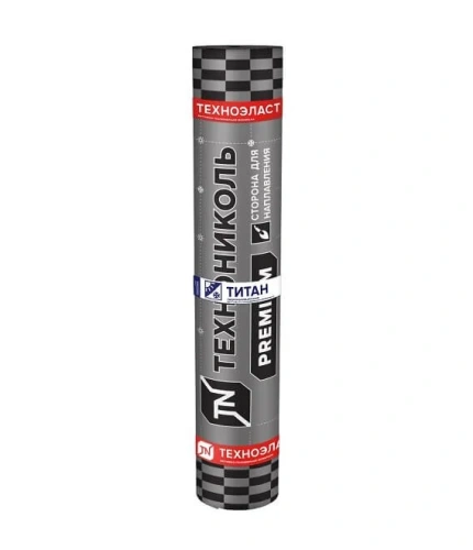 Материал кровельный Техноэласт Титан Top ЭКП-5.5, верхний слой, полиэфир, 10 м²