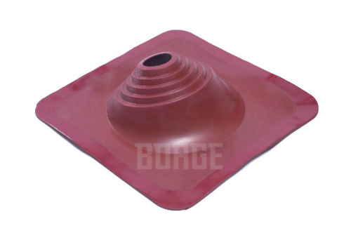 Проходка кровельная угловая Borge №1, D=75х200 мм, красная