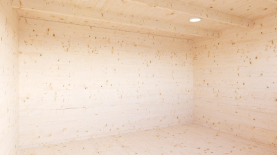 Хозблок 10 односкатный Комфорт брус 44 мм