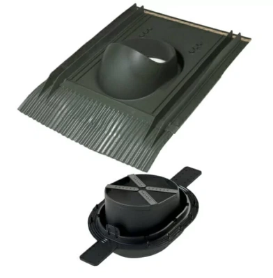 Проходной элемент для натуральной черепицы Vilpe Universal 2К D=110-160 RR11 зеленый