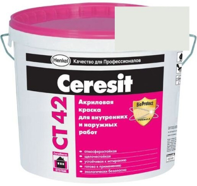 Краска акриловая фасадная Ceresit CT 42 15 л Montana 1