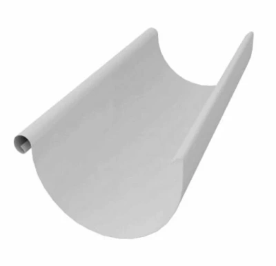 Желоб водосточный полукруглый Grand Line 125/90, RAL 9003