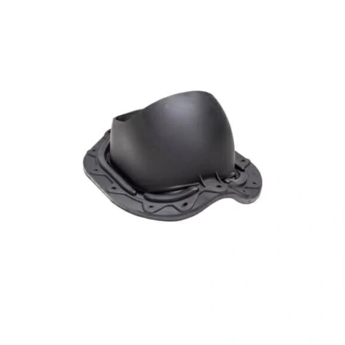 Элемент проходной для металлочерепицы Vilpe Muotokate, D=110-160 мм, RAL 9005, черный