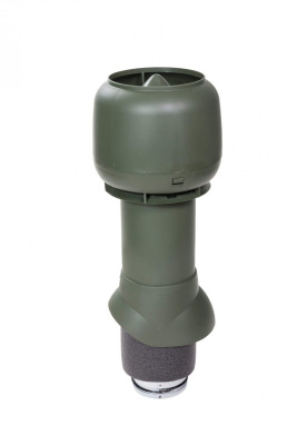 Вентиляционный выход с колпаком Vilpe 125/ИЗ/500, зеленый