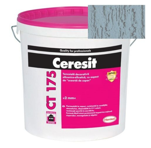 Штукатурка силикатно-силиконовая Ceresit CT 175 короед 2,0 Atlantic 5 25 кг
