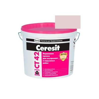 Краска акриловая CERESIT CT 42 колерованная Tenerife 4 15 л