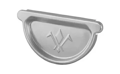 Заглушка желоба с резиновым уплотнителем Aquasystem 90/125 Zn