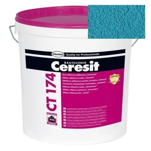 Штукатурка силикатно-силиконовая Ceresit CT 174 камешковая 2,0 Pacific 5 25 кг