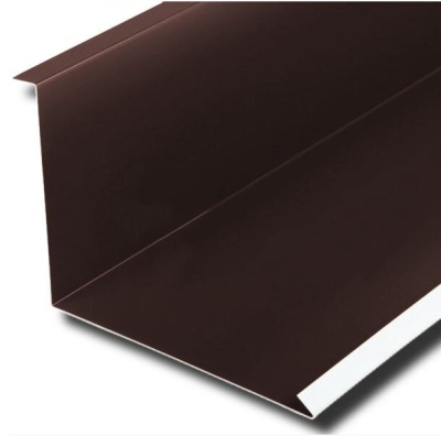 Планка примыкания нижняя Металл Профиль 250х122х2000х0,45 мм PE RAL 8017