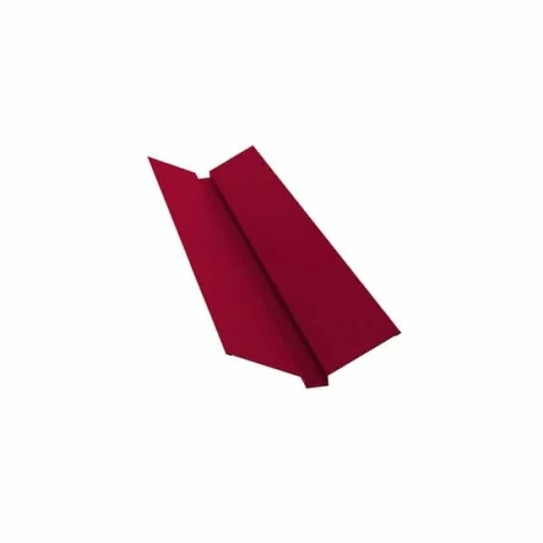 Планка ендовы верхней GRAND LINE 115х30х115х2000 мм 0,5 мм Satin с пленкой RAL 3005