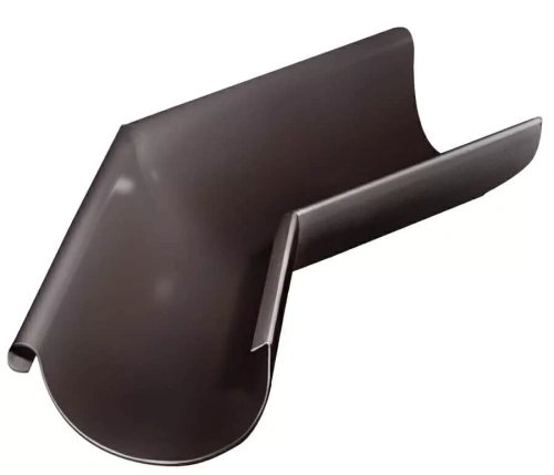 Угол желоба внешний Grand Line 125/90, 135°, Gr-double, RAL 9005