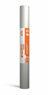 Пленка гидроветрозащитная ISOBOX А, 70-90 г/м2, 1,6х44 м, 70 м2