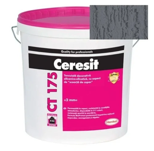 Штукатурка силикатно-силиконовая Ceresit CT 175 короед 2,0 Nebraska 6 25 кг