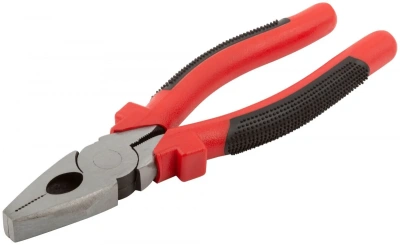 Плоскогубцы комбинированные FIT IT 48200 Стандарт 200 полированная сталь ручки пластиковые красно-че