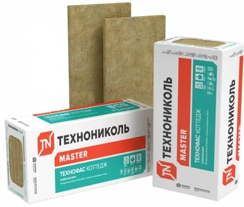 Плита минераловатная ТЕХНОНИКОЛЬ Технофас Коттедж 1200х600х50 мм, 6 шт
