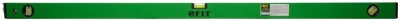 Уровень FIT IT 18122 Техно 1200 3 глазка фрезерованная рабочая грань корпус зеленый