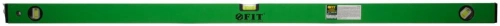 Уровень FIT IT 18122 Техно 1200 3 глазка фрезерованная рабочая грань корпус зеленый