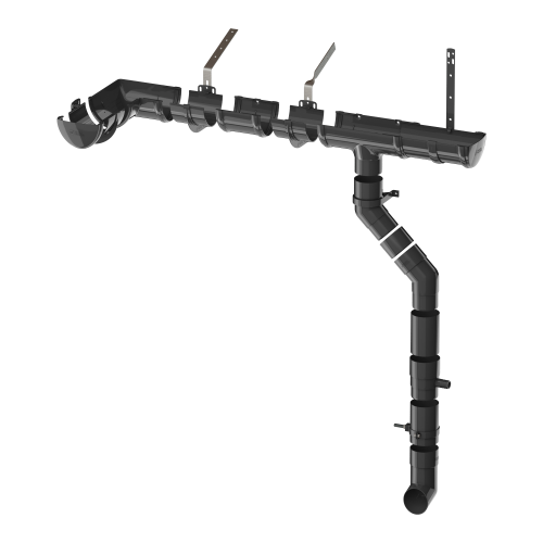 Отвод для сбора воды ТЕХНОНИКОЛЬ 125/82, черный