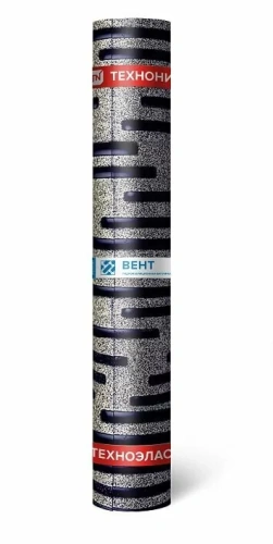 Материал кровельный Техноэласт Вент ЭКВ-6, верхний слой, полиэфир, 8 м²