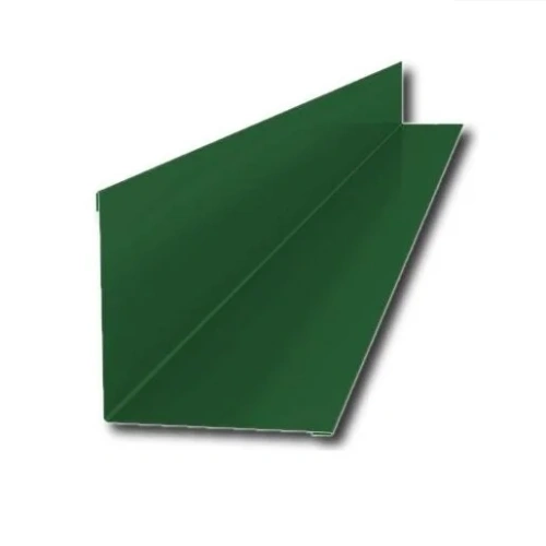 Планка примыкания верхняя Металл Профиль 250х147х2000х0,5 мм NormanMP RAL 6005