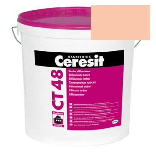 Краска силиконовая фасадная Ceresit CT 48 15 л Nevada 3