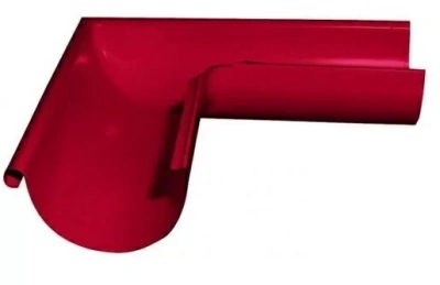 Угол желоба внешний Grand Line 125/90, 90°, RAL 3005