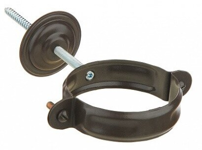 Хомут трубы Aquasystem с комплектом крепления 125/90, Pural Matt, RAL 8017